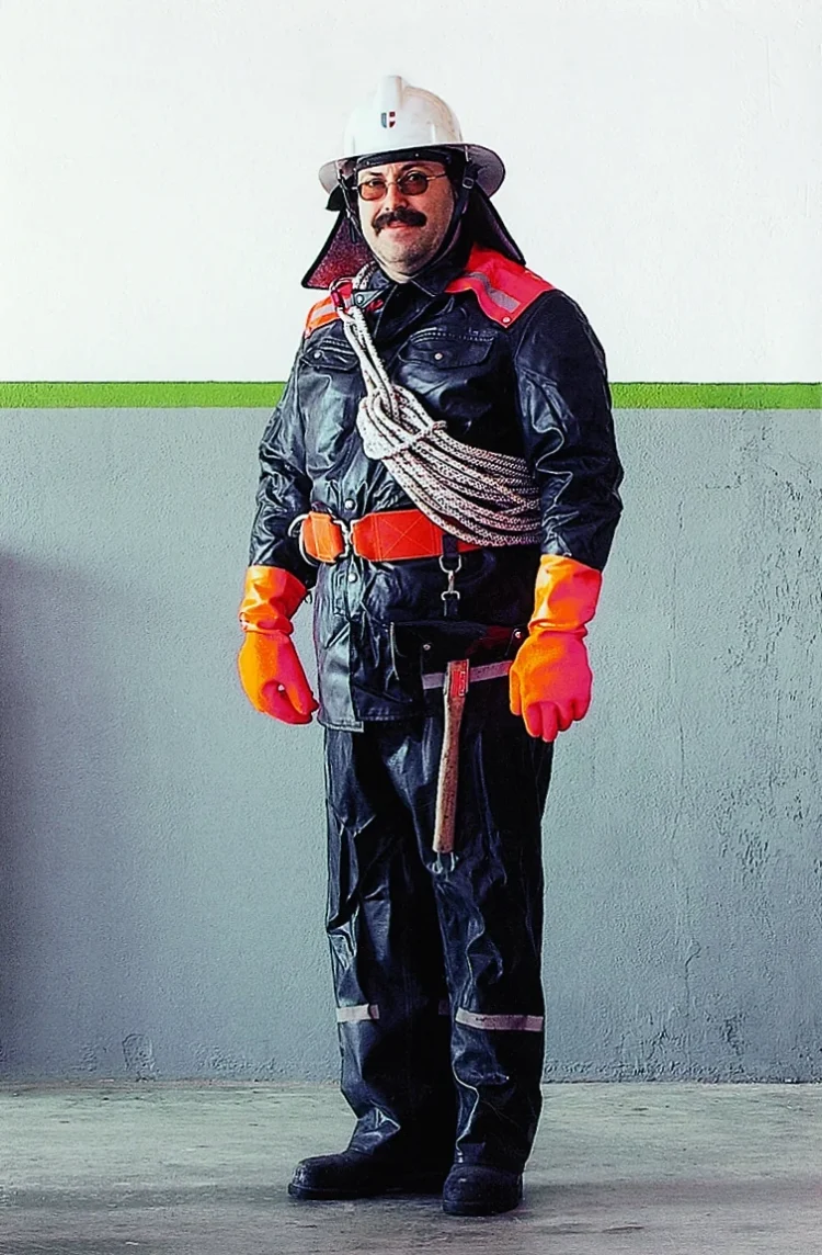 Brandschutzbekleidung um 1980