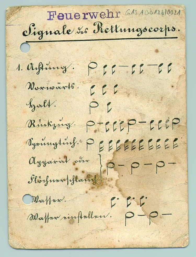 Die Signale des Rettungscorps